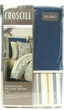 Croscill Janine 26" X 26" Blue 100% Polyester European Pillow Sham - $16.82