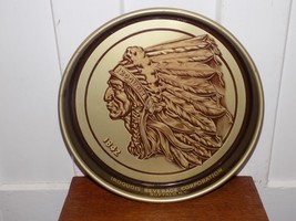 Vintage Iroquois Indian Head Beer and Ale Metal Tray - $1,368.31 MXN