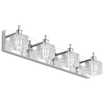 Modern Vanity Light Fixtures 4 Lights Led Modern Vanity Light Bathroom Fixtures  - £113.09 GBP