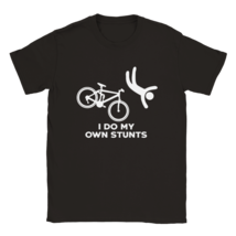I do my own stunts t shirt gift funny comic sport bike bicycle cycle rider - £19.54 GBP+