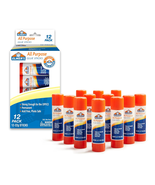 All Purpose Glue Sticks, Washable &amp; Non-Toxic, Clear, 22 Grams, 12 Count... - $15.23