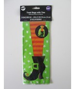 WILTON Halloween &quot;Witch&#39;s Leg &amp; Boot&quot; Party Treat Bags w/Ties - 20 ct. NEW - $148.26 MXN
