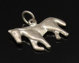 925 Sterling Silver - Vintage Sculpted Donkey Charm Pendant - PT21059 - $28.94