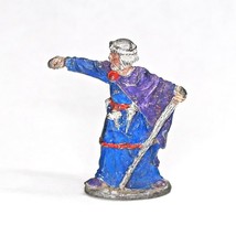 Ral Partha Hand Painted 30mm King with Staff Pewter Miniature 1984 Metal Figure - £15.50 GBP