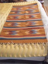 Handmade Artesanias Mexicanas Southwest Design Wool Rug - 57&quot; X 30&quot; - £62.03 GBP