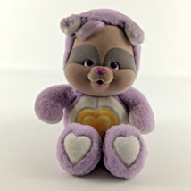 Care Bears Cousin Cub Lil Bright Heart Raccoon Plush Stuffed Vintage 198... - £67.22 GBP