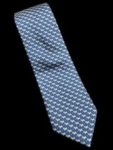 Terrier Tie Barbara By B Blank Designs Blue White Dog New Polyester - $18.00