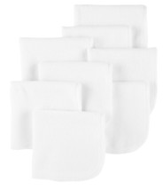 Child of Mine by Carter’s White Unisex Baby Washcloths, 8 Pack - £8.61 GBP