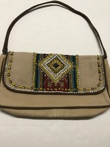 Mare Sole Women&#39;s Handbag Amore Iviza Camel Clutch Handbag NWT - $450.24 MXN