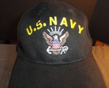 NEW USN UNITED STATES NAVY CAP HAT ONE SIZE FITS MOST FULLY ADJUSTABLE - $14.57