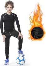 Muzikin Kids Thermal Underwear Set Fleece-Lined Compression Shirt & Leggings S - $211.24 Muzikin Kids Thermal Underwear Set Fleece-Lined Compression Shirt & Leggings S - $211.24 MXN
