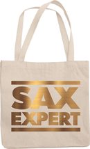 Make Your Mark Design Sax Expert Witty Pun Reusable Tote Bag For A Musician, Com - £17.22 GBP