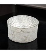 Real Silver Honey Container Round Dibbi for Red Book Remedy - €60,74 EUR