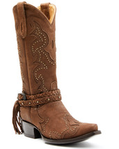 Idyllwind Women&#39;s Barfly Brown Snip Toe Western Boots - £171.45 GBP