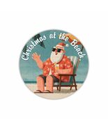 Christmas at the Beach, Christmas Round Dot Stickers Set, 1.2" &amp; 1.5" - $6.45