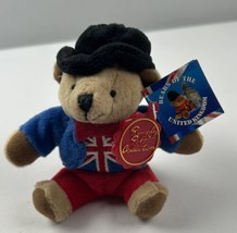 Keel Toys Simply Soft Collection Bears Of The United Kingdom Keychain Plush New - £14.82 GBP