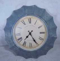 Edinburgh Clock Works Co Wall Clock 16&quot; Battery Operated Painted Green W... - $463.64 MXN