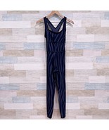 DVF x Target Tonal Zebra Activewear Jumpsuit Black Gray Unitard Womens XXS - $29.69