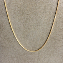 Women&#39;s Necklace 14k Yellow Gold Spiga Wheat Length 19.69 inch Width 0.75 mm - £189.20 GBP