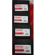 Set of 4 Staples 3x5 index card boxes - $34.30 CAD