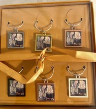 Gift Set Annie Monica Drink Charm Bundle Two Sets Of 6 Wine Bottle Design Charms - £12.86 GBP