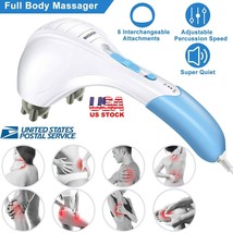Full Body Handheld Massager Wand Back Neck Percussion Muscle Vibrating Relaxing - £47.97 GBP
