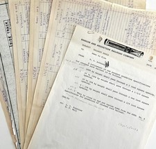 Bangor Aroostook Lot Of 6 Railroad Ephemera Blueprints Memos 1970-80s DW... - $49.99