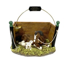 Anheuser Busch The Clydesdale Collection &quot;Pals&quot; Figurine w/ Box, Dog &amp; Horse - £58.74 GBP