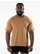 Alphalete Men’s Emblem Drop Shoulder Tee - Rust , Size Medium - $28.05