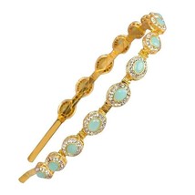 Kundan Minakari Gold Plated Hair Bands Wedding Hairband Headband Jewelry... - £5.90 GBP