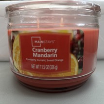 Mainstays Cranberry Mandarin Scented 3-Wick Glass Jar Candle, 11.5 oz. - $176.15 MXN