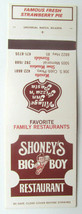 Shoney&#39;s Big Boy Restaurant / Village Inn - Georgia 20 Strike Matchbook Cover GA - £1.40 GBP