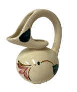 Purinton Slip Ware Honey Jug Pottery Pitcher Handpainted Floral And Leaf... - £10.23 GBP