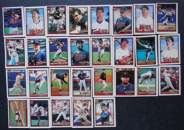 1991 Topps Micro Mini Minnesota Twins Team Set of 29 Baseball Cards - £3.90 GBP