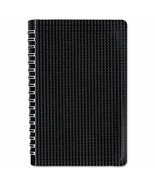 Blueline Poly Cover Notebook 6 x 9 3/8 Ruled Twin Wire Binding Black Cov... - £16.41 GBP