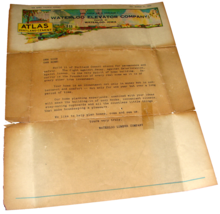 Antique Color Letterhead WATERLOO ELEVATOR CO. Lumber Atlas Cement IOWA - $8.99