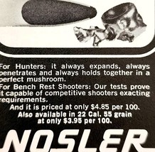 1968 Partition Bullet Nosler Combination Bullets Advertisement Hunting E91E - $19.99