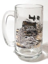 Missouri The Ozarks Log Cabin Lake Scene 5.5&quot; Collectible Mug Glass  - $39.59