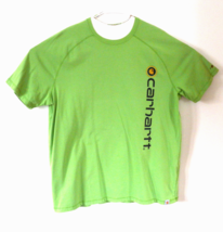 Carhartt Force Mens Light Green  Block Letter Short Sleeve T Shirt Size XL - £12.33 GBP