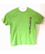 Carhartt Force Mens Light Green  Block Letter Short Sleeve T Shirt Size XL - £12.65 GBP