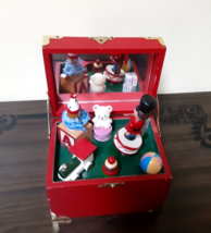 Vintage music box Christmas very cool characters from fairy tales made b... - £15.49 GBP