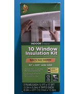 DUCK Indoor 10 Window Insulation Kit 62 in. X 420 in. Wide Total(10 3X5)Windows. - $13.70