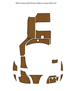 2005 Crownline 250 CR Swim Platform Cockpit Boat EVA Teak Deck Floor Pad... - $1,092.79 CAD