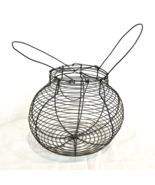 Vintage Wire Spherical Basket with Double Handles - £14.89 GBP
