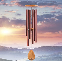 Wind Chimes for outside Large - 38&quot; Brown Heavy Duty Outdoor Chimes Porc... - £42.24 GBP