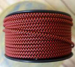 Black/Red 2-Wire Flat Cloth Covered Cord, 18ga, Vintage Style Lamps Nylo... - €1,12 EUR