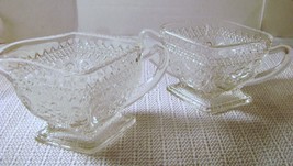 Duncan &amp; Miller Sandwich Glass  Sugar &amp; Creamer - £7.51 GBP