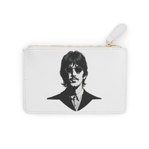 Personalized Mini Clutch Bag, Ringo Starr Black and White Portrait, Custom Print - £20.58 GBP