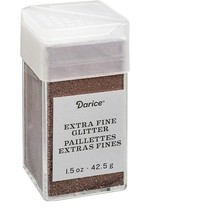 Extra Fine Glitter Sparkle Chestnut Brown w/ Pour or Shake Lid Arts Craf... - $7.70