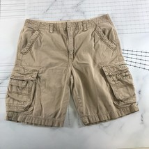 Vintage Union Bay Cargo Shorts Mens 38 Tan Side Pockets Knee Length Cotton - £14.60 GBP